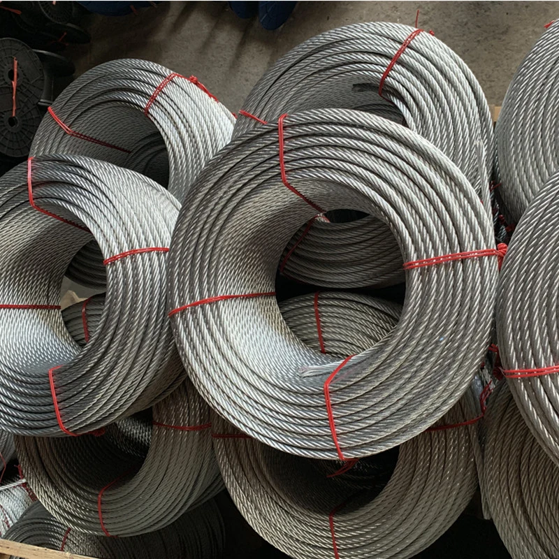 19X7 18X7+Iws Non-Rotating Steel Wire Rope Ungalvanized with Oil Grease