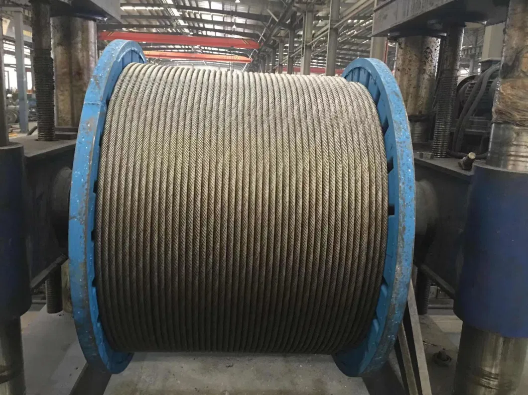 Rotation Resistant Steel Wire Rope for Fishing, 4X26ws+FC Galvanized Non-Rotation Steel Rope