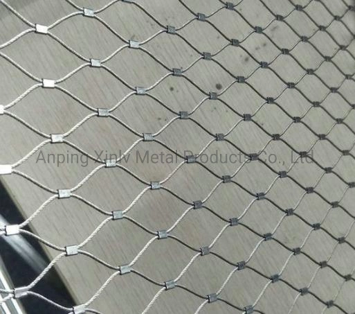 Flexible Slope Zoo Protecting Stainless Steel Rope Cable Wire Mesh