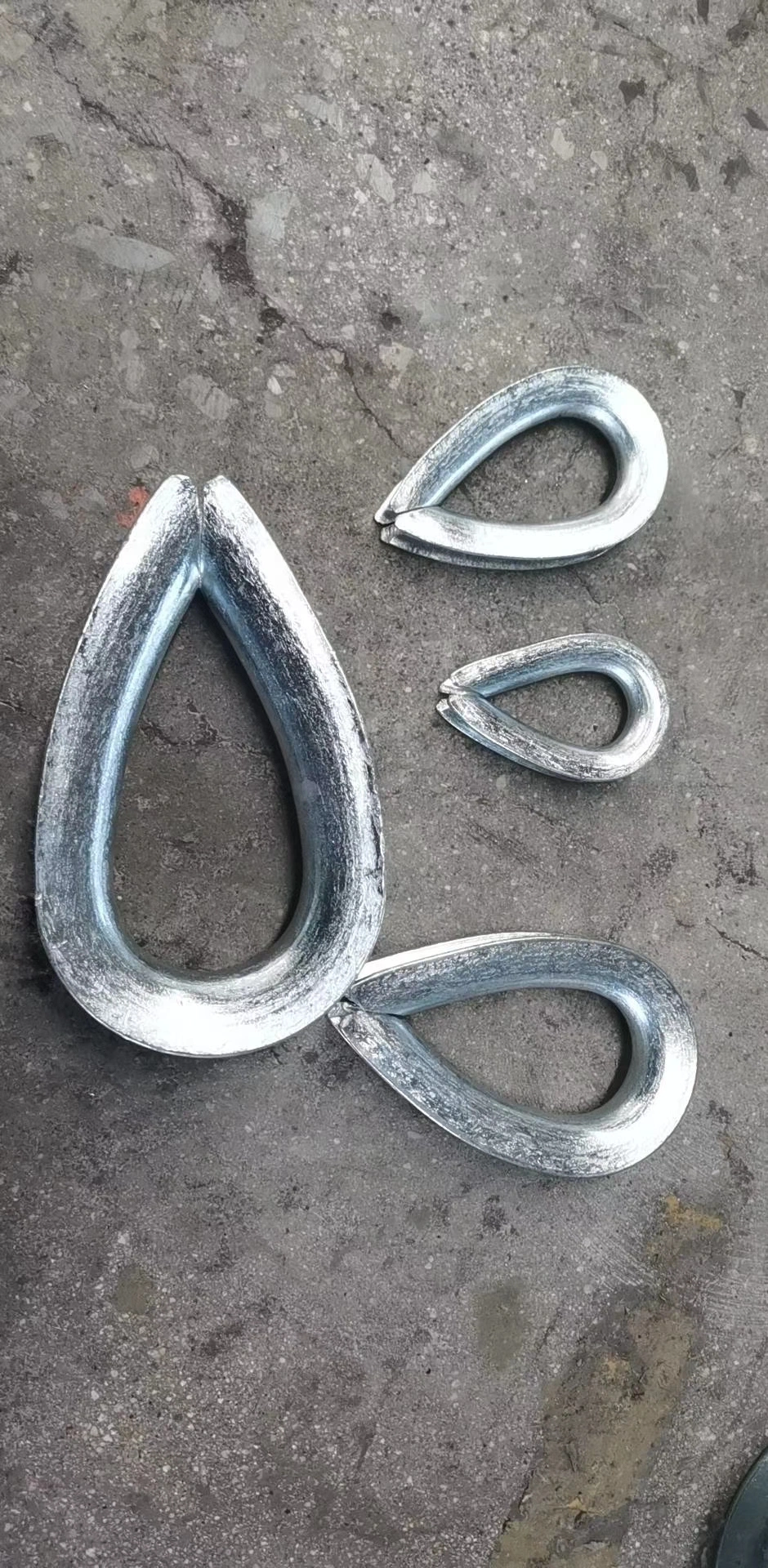 Galvanized Carbon Steel Bs464 Wire Rope Thimble