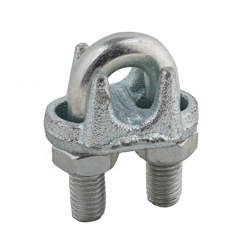 U Bolt Type Electric Cable Connector Clamp Stainless Steel Wire Rope Clip
