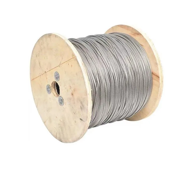Manufacturer Single Rope Galvanized Steel Wire Rope 1X37 for Elevator Lifting