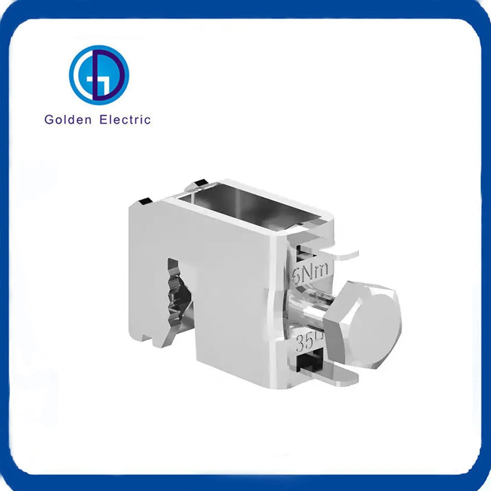 1.5-16mm2 Busbar Clamp Busbar System Cable Connection Clip Stainless Steel 65A 7.5X7.5mm Wire Clips