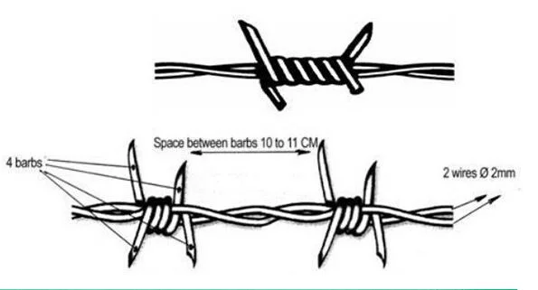 China Factory Plastic Coated Coiled Carbon Steel Barbed Wire