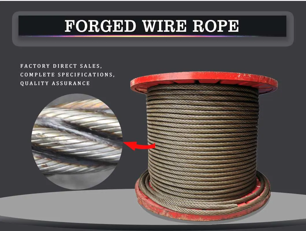 Factory 7*7 8.0mm Aircraft Cable Galvanized Steel Wire Rope