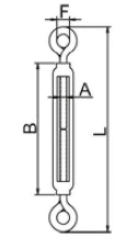 Stainless Steel Fencing Wire Hook Eye Jaw Wire Rope Cable Fitting Rigging Hardware Turnbuckle