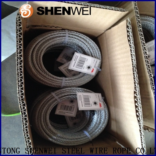 Electric Galvanized 6X7+FC Steel Wire Rope 305m