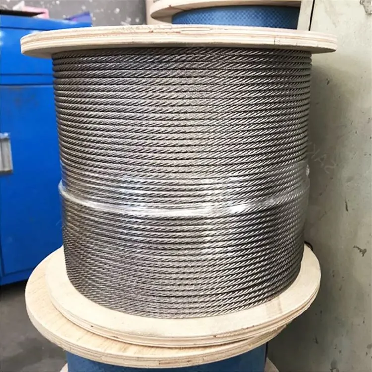 7*7/7*19 1/8&quot; Galvanized/PVC Coated Round Strand Steel Wire Rope/Stainless Steel Wire Rope
