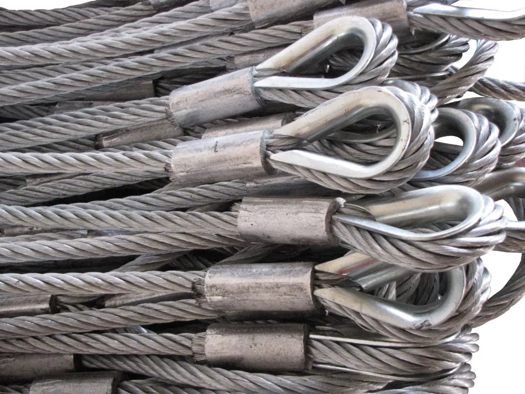 Steel Wire Rope 6X12+7FC Electric Galvanized Wire Cable Clip Fiber Core