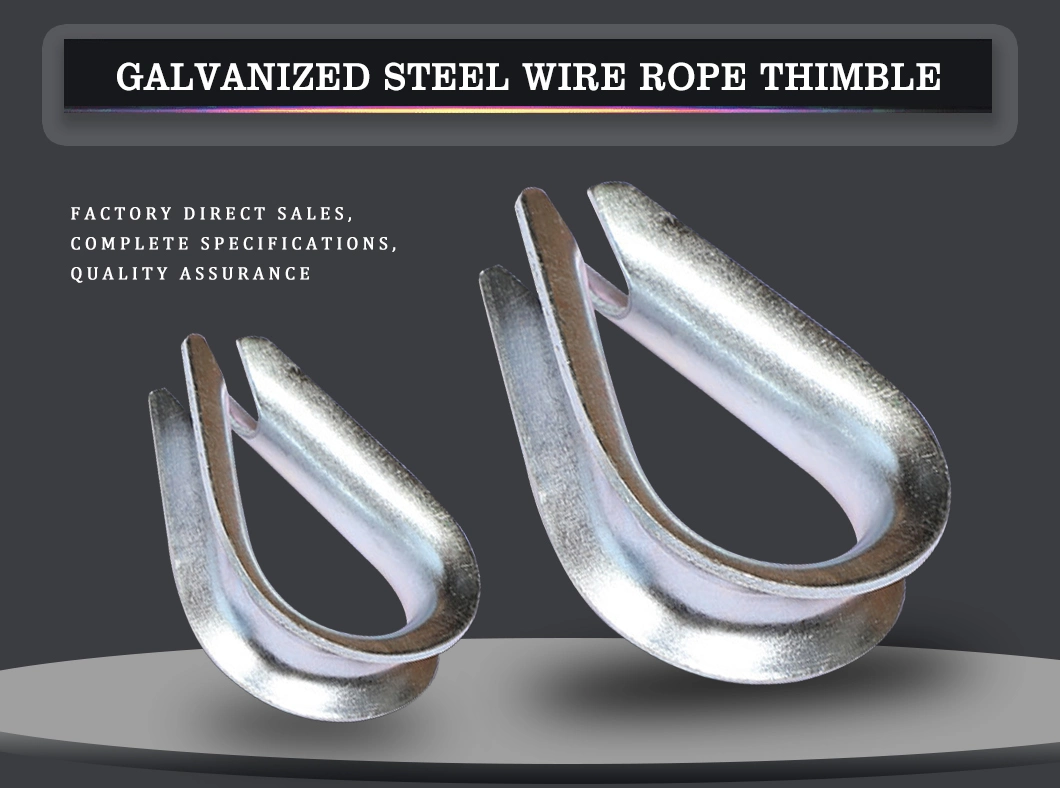 Galvanized Carbon Steel Wire Rope Thimble
