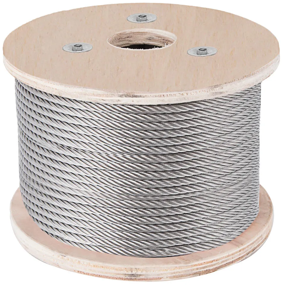7*7/7*19 1/8&quot; Galvanized/PVC Coated Round Strand Steel Wire Rope/Stainless Steel Wire Rope