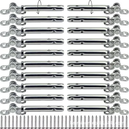 Stainless Steel Adjustable Angle Tensioner Kit Wired Railing Deck Wire Rope Connectors