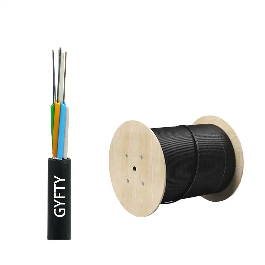 Manufacturer 12 24 48 Core Fiber Cable Gyfts PE Outer Jacket Gyfts Fiber Cable Steel Tape Armored Gyfts