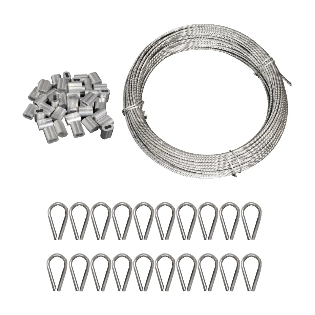 Wholesale High Quality 1/8&quot; Stainless Steel Cable Railing Kit for Garden Fence