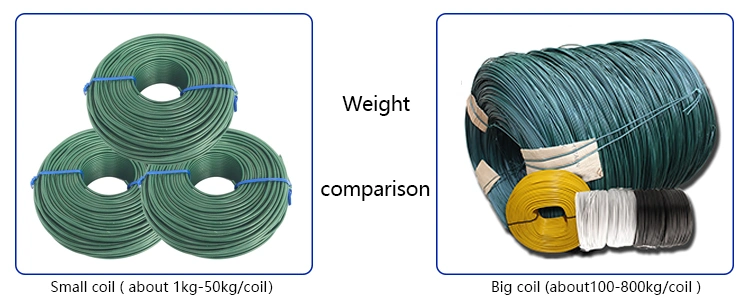 PVC PE Vinyl Covered Steel Wire Coated Iron for Tie Wire PVC Coated Wire