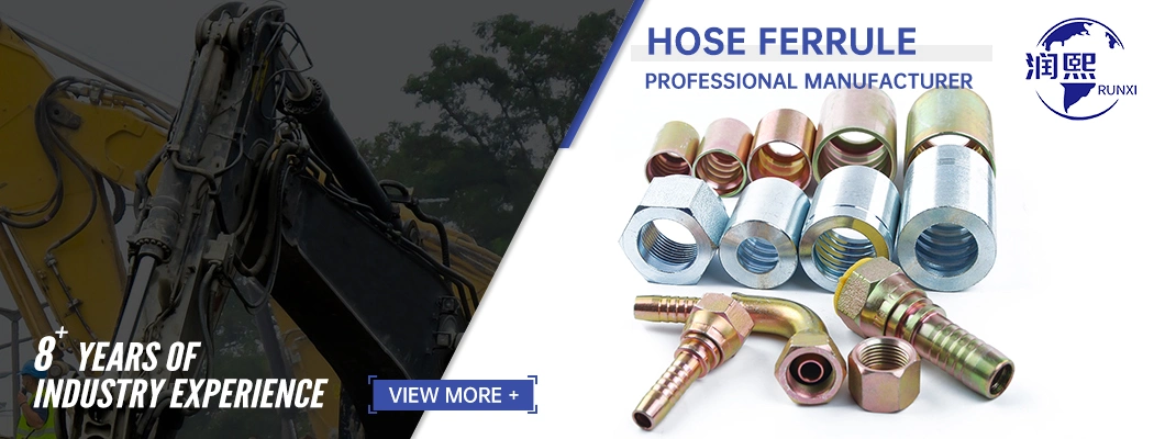 00210 00400 Hydraulic Hose Fitting Crimping Ferrule Connectors for Wholesale