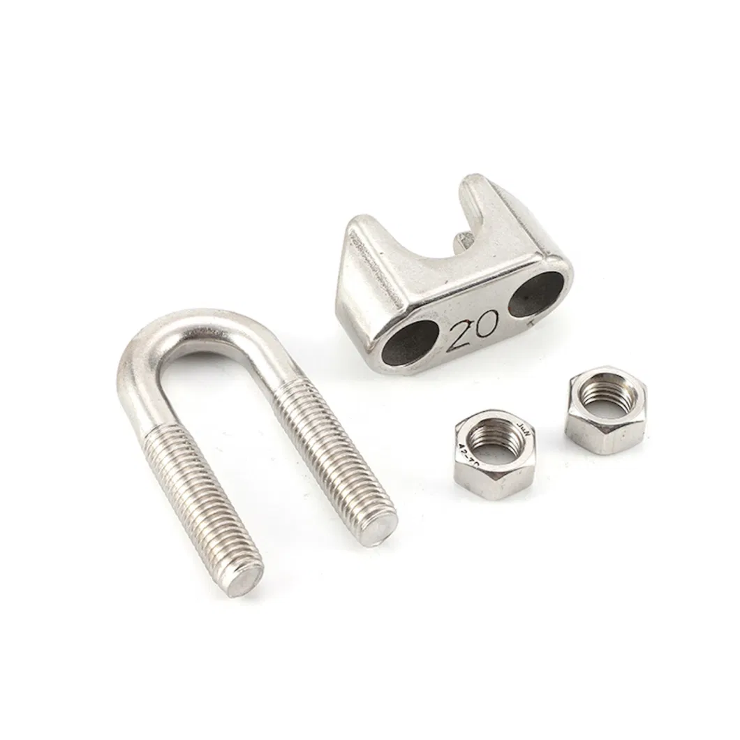 Sling 304 Stainless Steel Clamp Rigging Hardware Wire Cable Fastener Accessories Clip