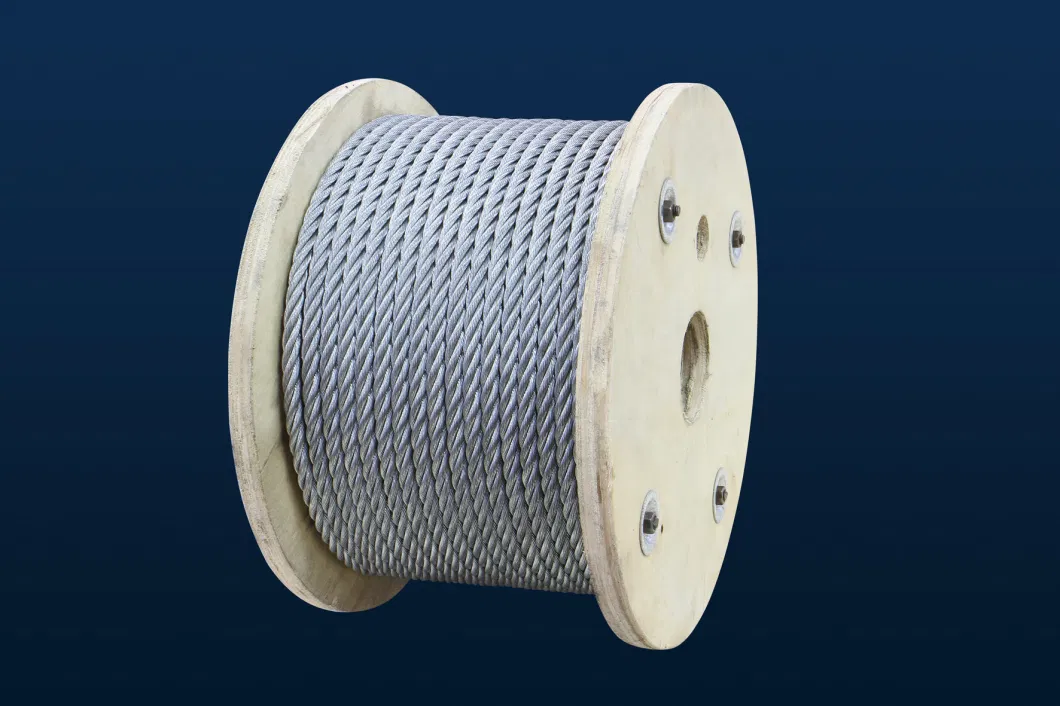 Manufacturer Single Rope Galvanized Steel Wire Rope 1X37 for Elevator Lifting