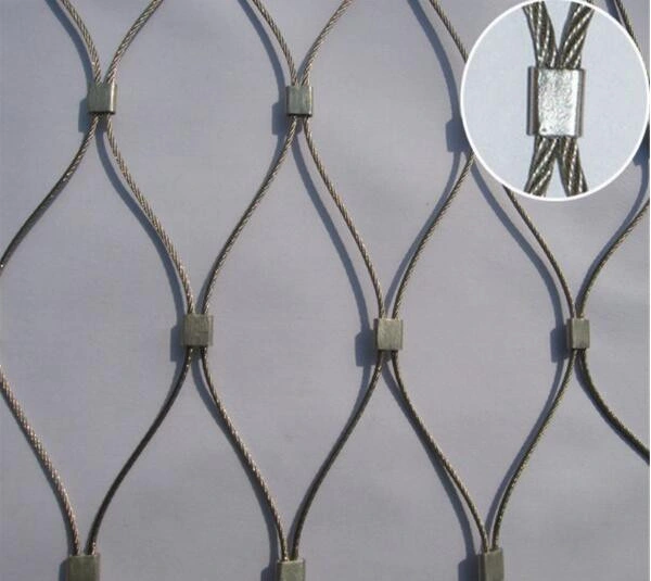 Stainless Steel Flexible Wire Ferrule Cable Rope Mesh Net