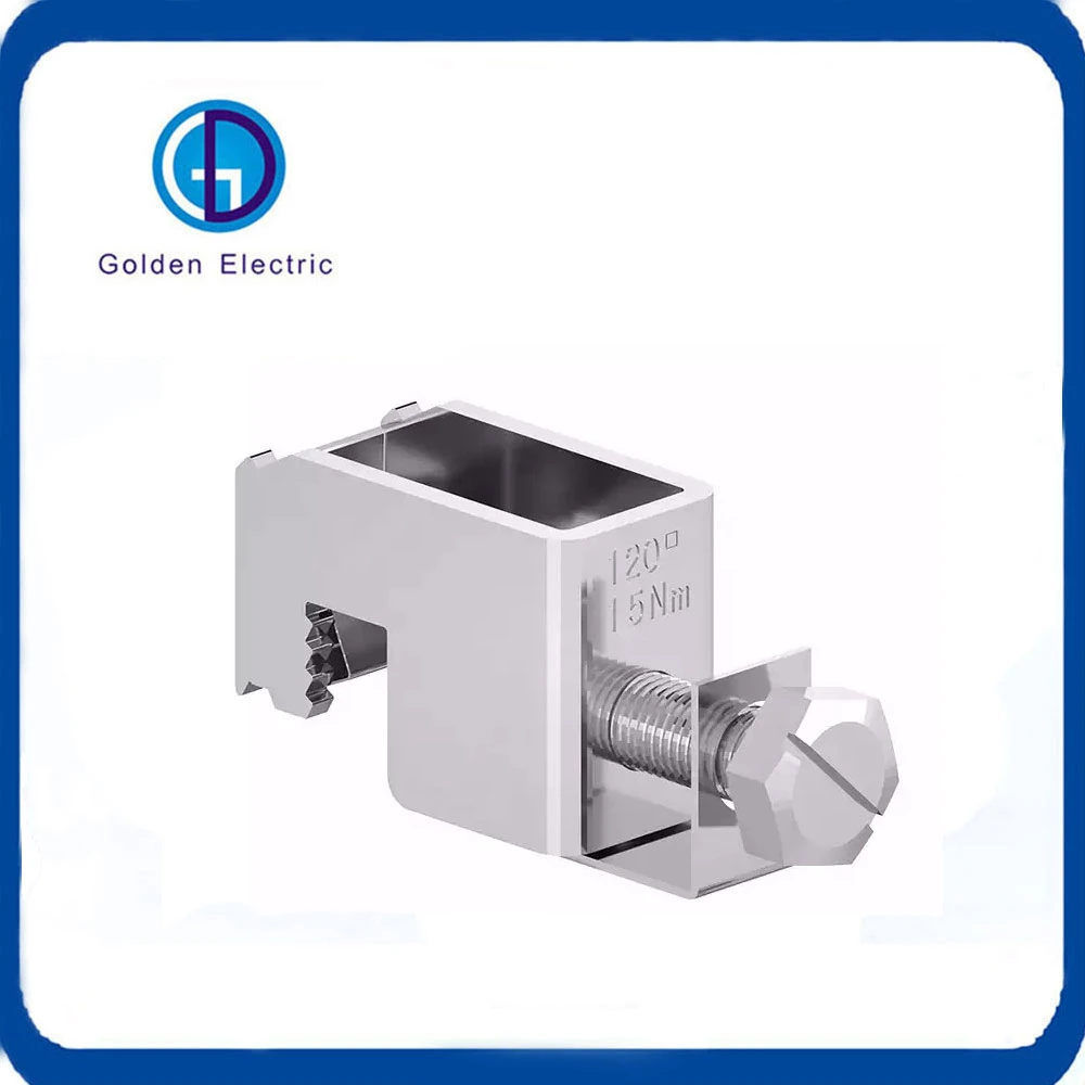 1.5-16mm2 Busbar Clamp Busbar System Cable Connection Clip Stainless Steel 65A 7.5X7.5mm Wire Clips