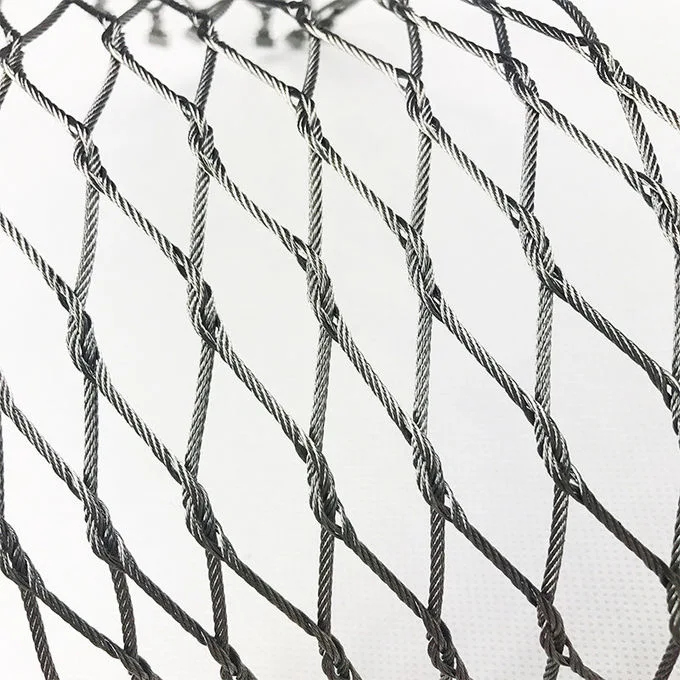Black Oxide X-Tend Stainless Steel Wire Rope Mesh for Zoo Fence
