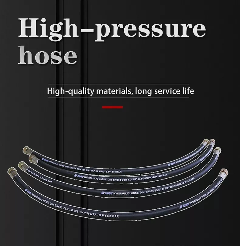 Stainless Steel Wire Braided Flexible Hose Assembly for Oil Fuel Hose Hydraulic Hose