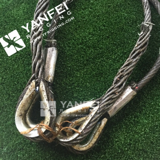 Custom Length Galvanized Steel Wire Rope Sling