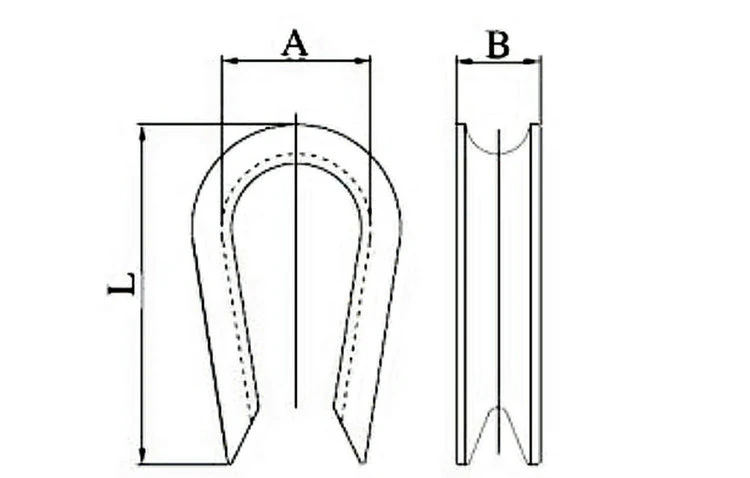 Stainless Steel Standard Wire Rope Thimble