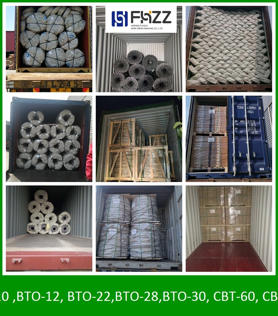 Korea Border Bto 22 Hot Dipped Galvanized Welded Razor Wire