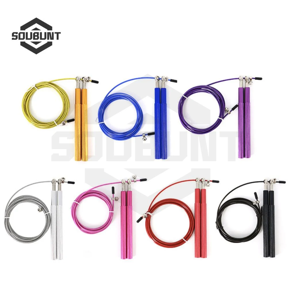 Aluminum Handle Pattern Fine Handle Wire Skipping Rope Outdoor Sports Fitness Bearing Skipping Rope Racing Skipping Rope Jump Rope