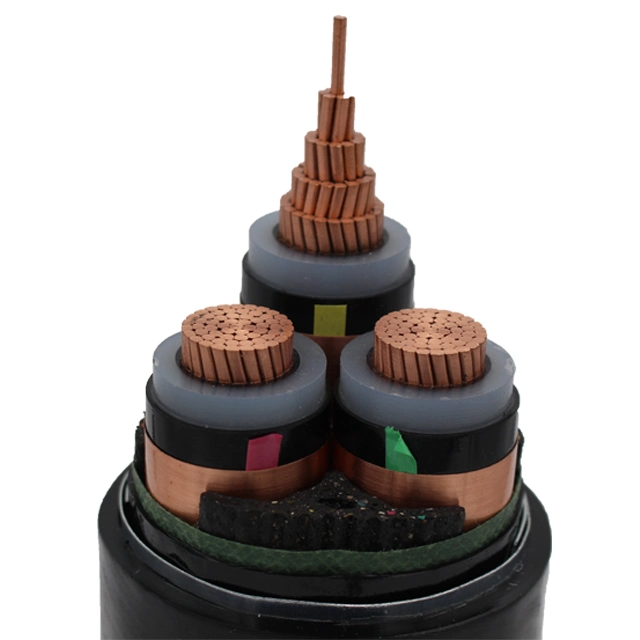 26/35kv Multicore Underground High Voltage Steel Tape Armoured XLPE Insulated PVC Sheathed Copper Electric Power Cable