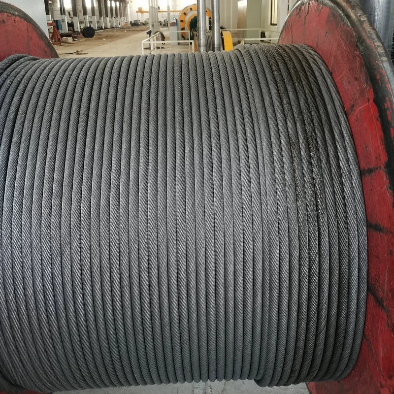 6*19W+FC Ungalvanized&Galvanized Steel Wire Rope