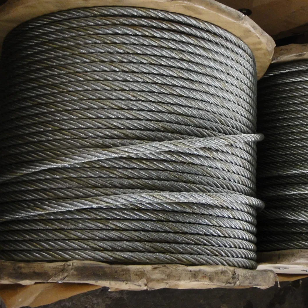 Wire Rope Ungalvanized Steel Cable 10mm 6*25 Fi Fiber Core