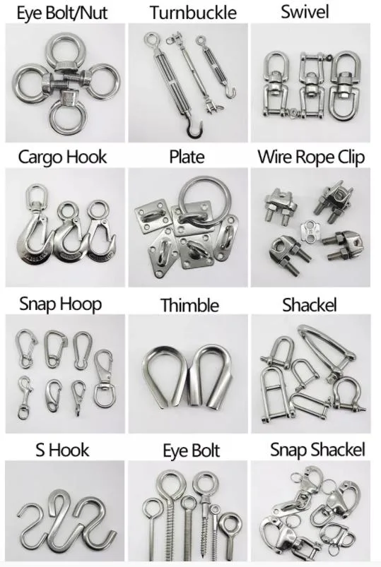 China Factory OEM Steel or AISI304/316 of JIS Wire Rope Clips with High Quality
