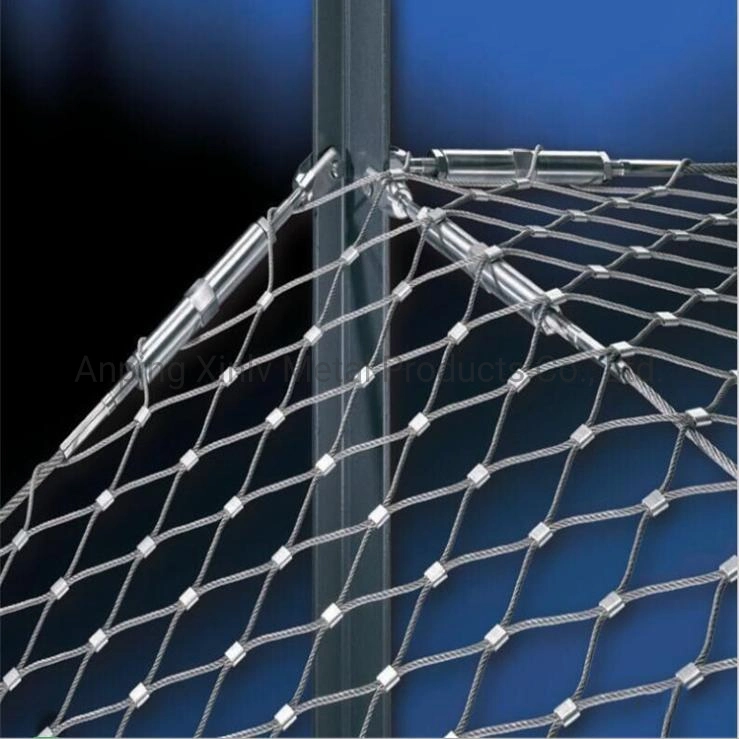 Flexible Stainless Steel Wire Rope Stair Railing Mesh Security Garden Fence Netting Balustrades Mesh