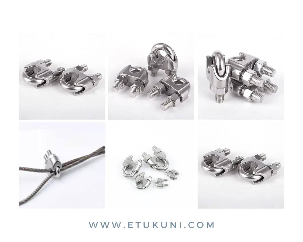 China Made Standard Stainless Steel DIN741 Wire Rope Clip