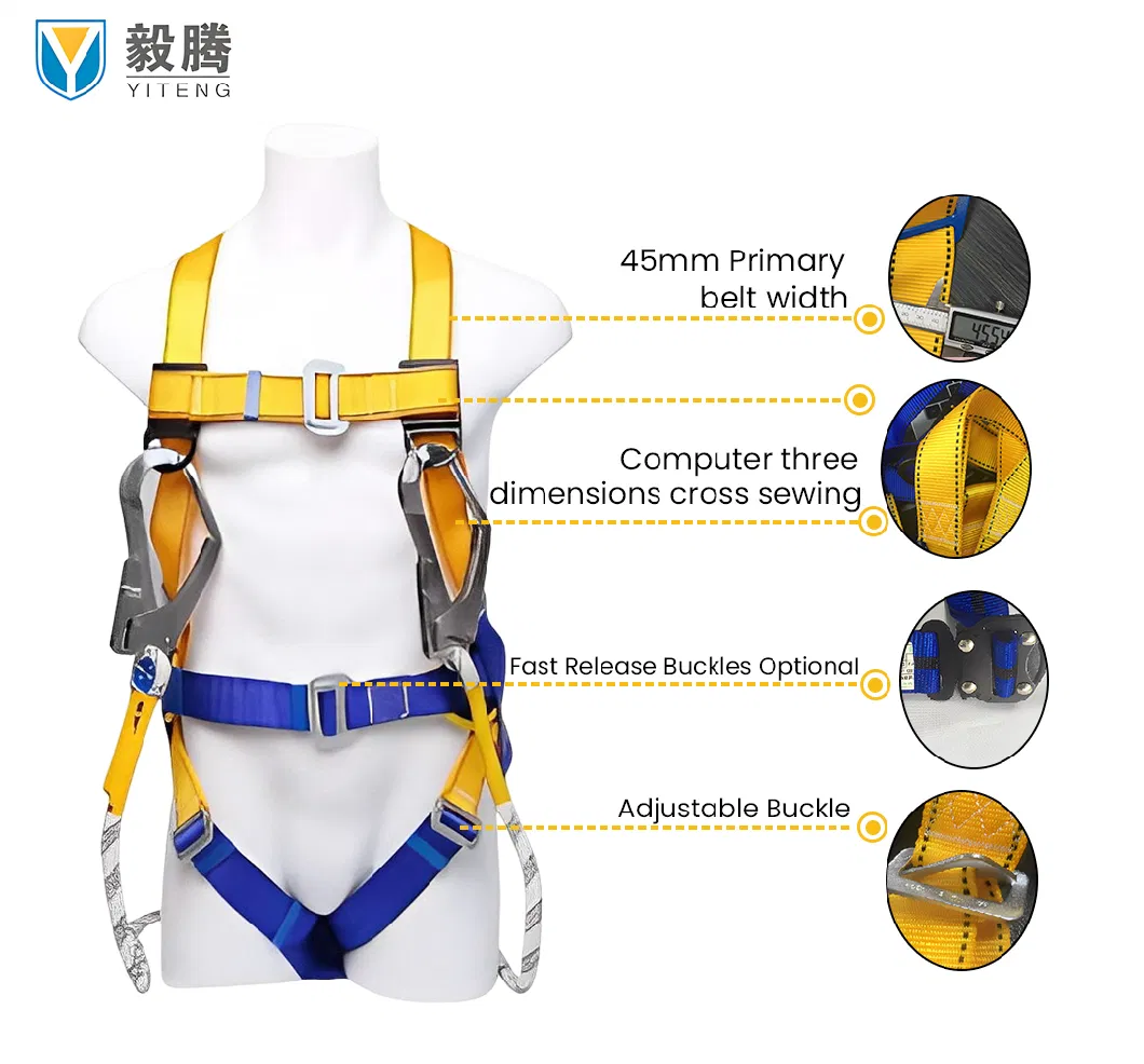 Construction Electrical Seatask Industry Engineering 1 Back Hanging Point Full Body Harness
