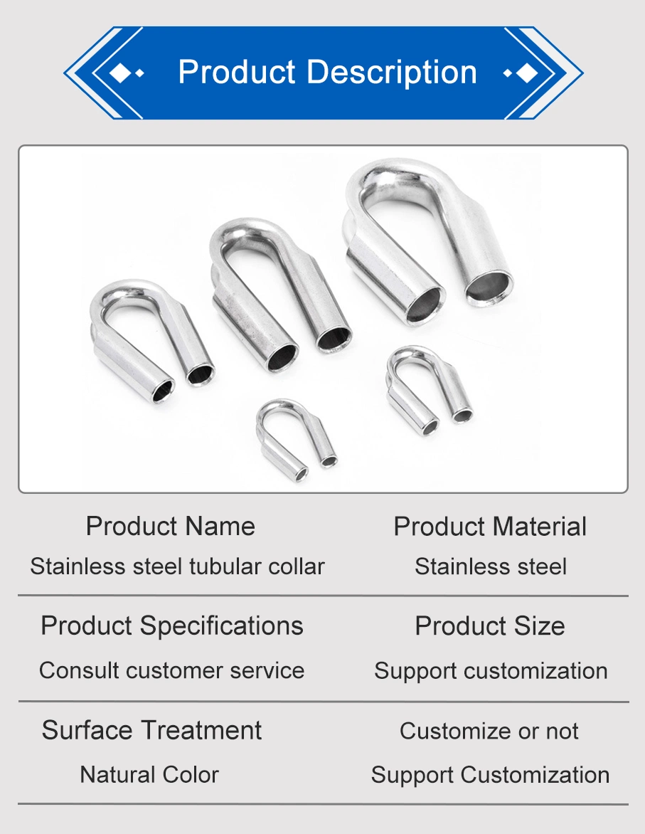 Hot Sale Stainless Steel Heavy Duty Cable Thimble for Wire Rope Cable