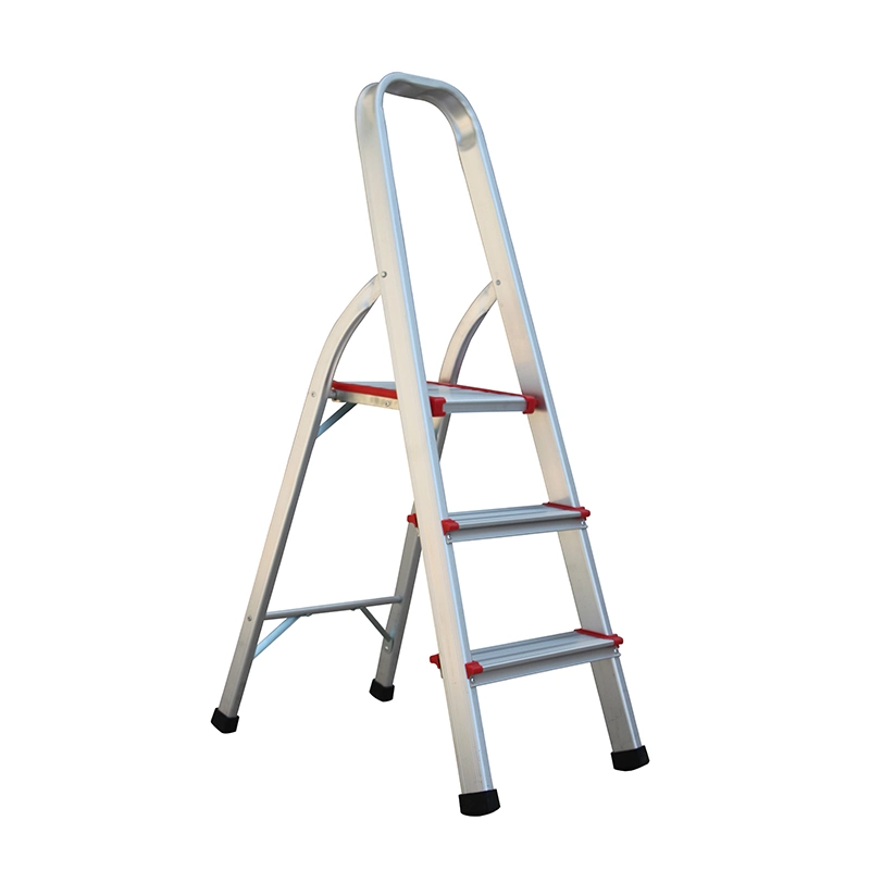 3-9 Step Wholesale Aluminum Foldable A shaped Household Ladders with EN 131