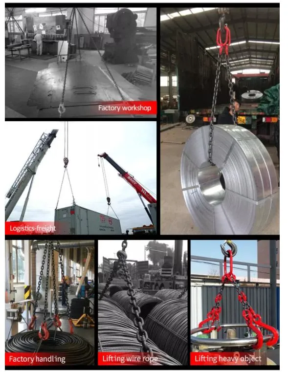Safety and Durable Wire Rope Lifting Chain Sling for Crane Works Lifting