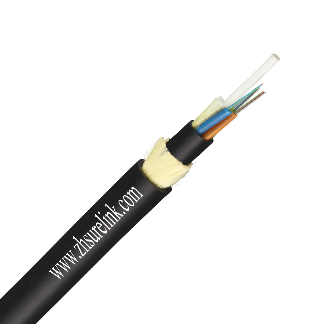 Outdoor Self Supporting 2 Core FRP FTTH Flat Drop Cable FTTH Optic Fiber Cable with Steel Wire Single Mode FTTH Cable