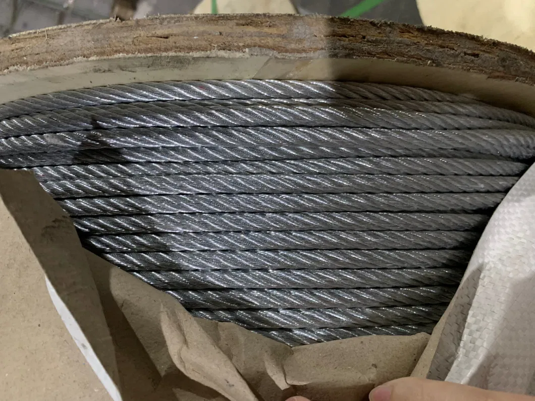 Galvanized Steel Cable 18X7 9mm Steel Wire Rope Manufacturer Price