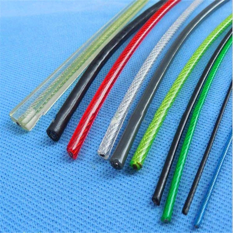 Multi-Colored PVC Coated 7X7 Stainless Steel Cable Wire Rope