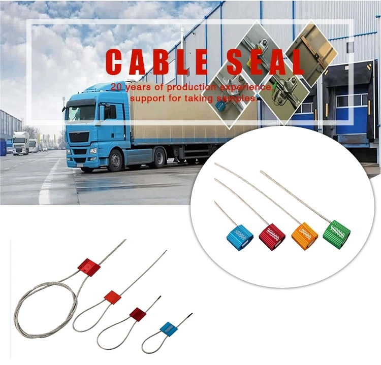 High-Quality One-Time Use Metal Twist Cable Seal Double Locks for Logistics Safety