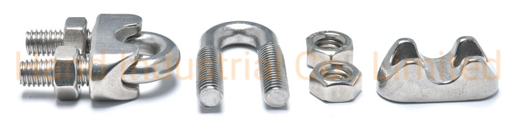 DIN1142 Stainless Steel U Clamp 2 3 4 5 5 8mm Bending Square Bolt Nut Washer Square Bolt Wire Rope Clip