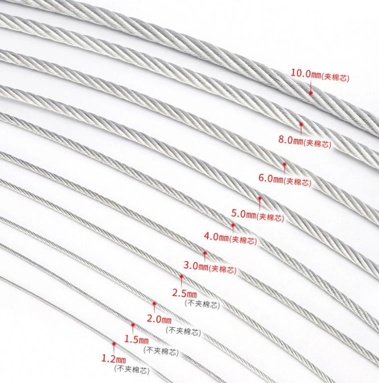 Hot DIP Galvanized 6*19 Steel Wire Rope for Derricking