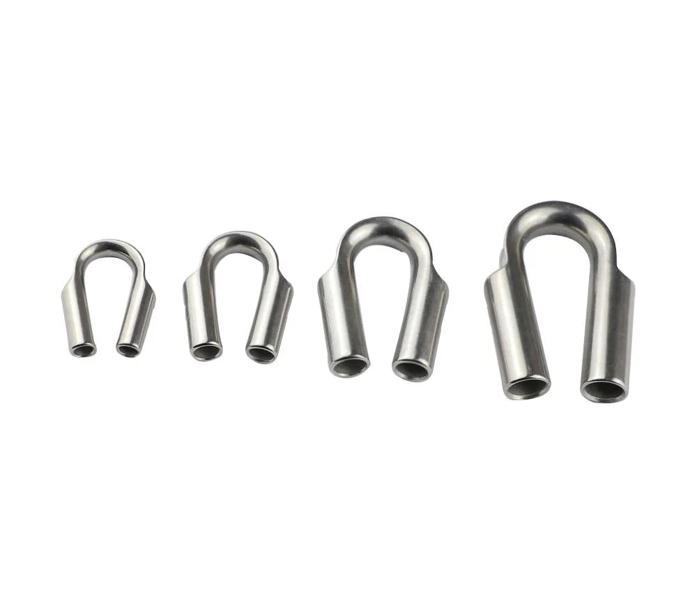 Metal Processing Wire Rope Accessories Stainless Steel Closed Body Tube Thimble