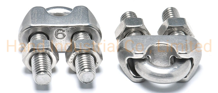 DIN1142 Stainless Steel U Clamp 2 3 4 5 5 8mm Bending Square Bolt Nut Washer Square Bolt Wire Rope Clip