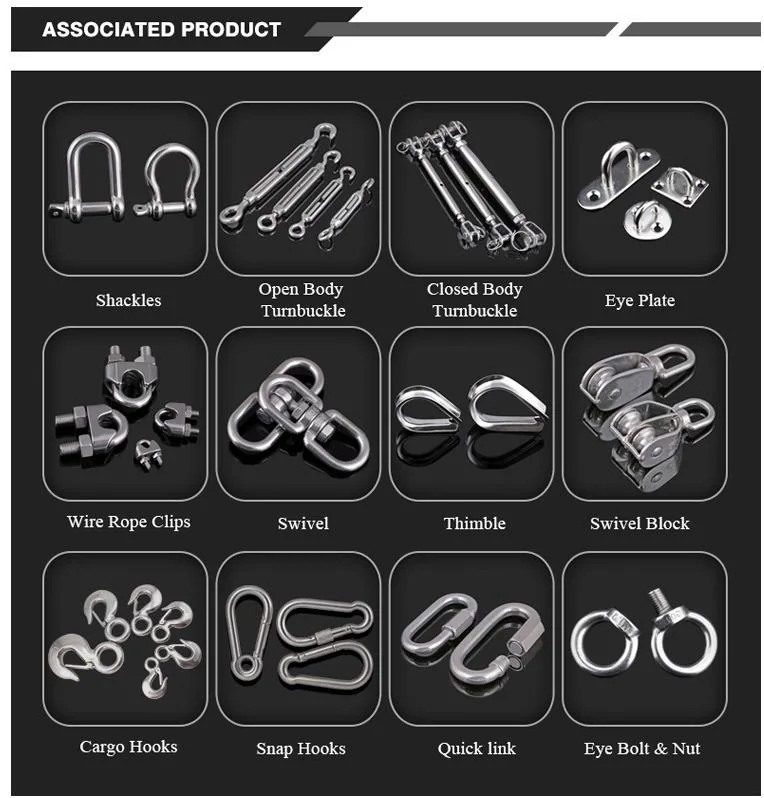 Stainless Steel Wire Rope Clip Rigging Hardware for Sale