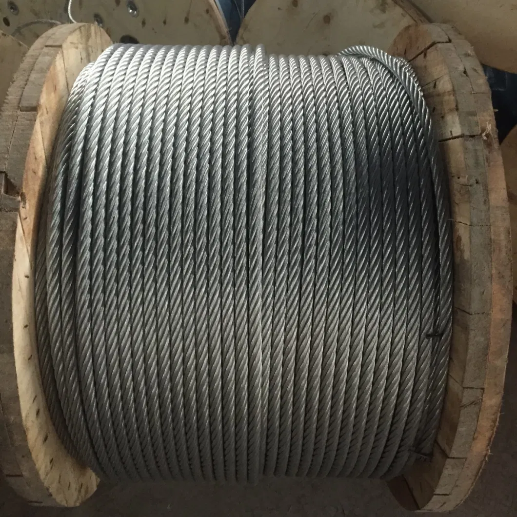 Factory Price 16mm High Carbon 8*26 Galvanized Korea Steel Wire Rope for Lifting